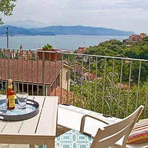  Gasthof La Terrazza Con L'ulivo - Con Terrazza E Vista Sul Golfo Dei Poeti Italien